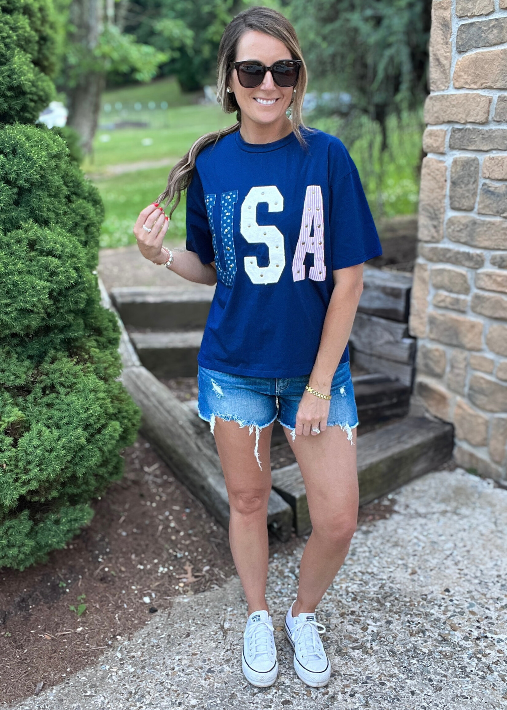 USA Mixed Media Graphic Tee