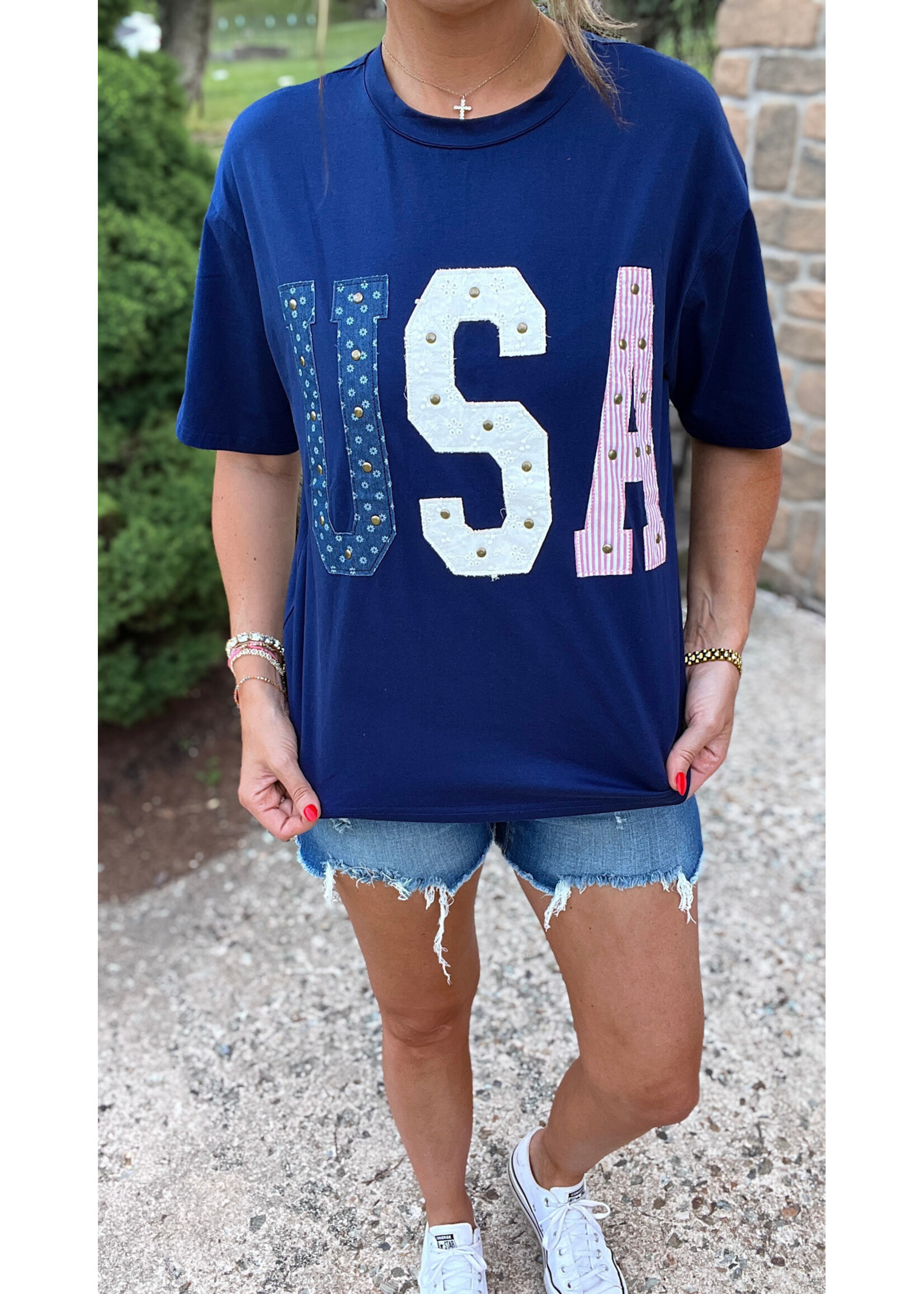 USA Mixed Media Graphic Tee