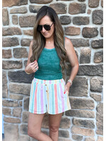 Malibu Mornings Striped Shorts