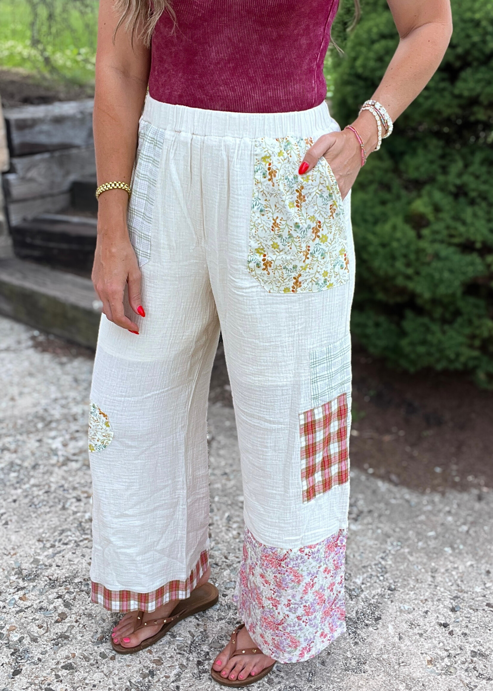 Garden Party Patchwork Pants