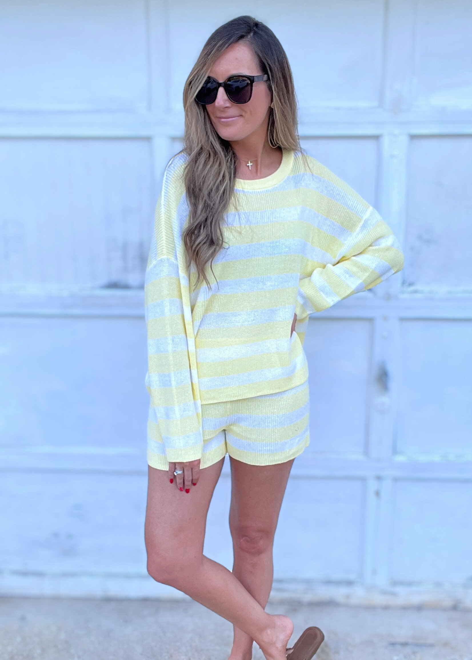 Sadie Striped Sweater Set