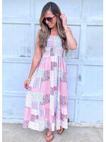 Dusty Rose Patchwork Dress