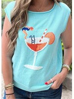 Cocktails at Noon Sleeveless Sweater