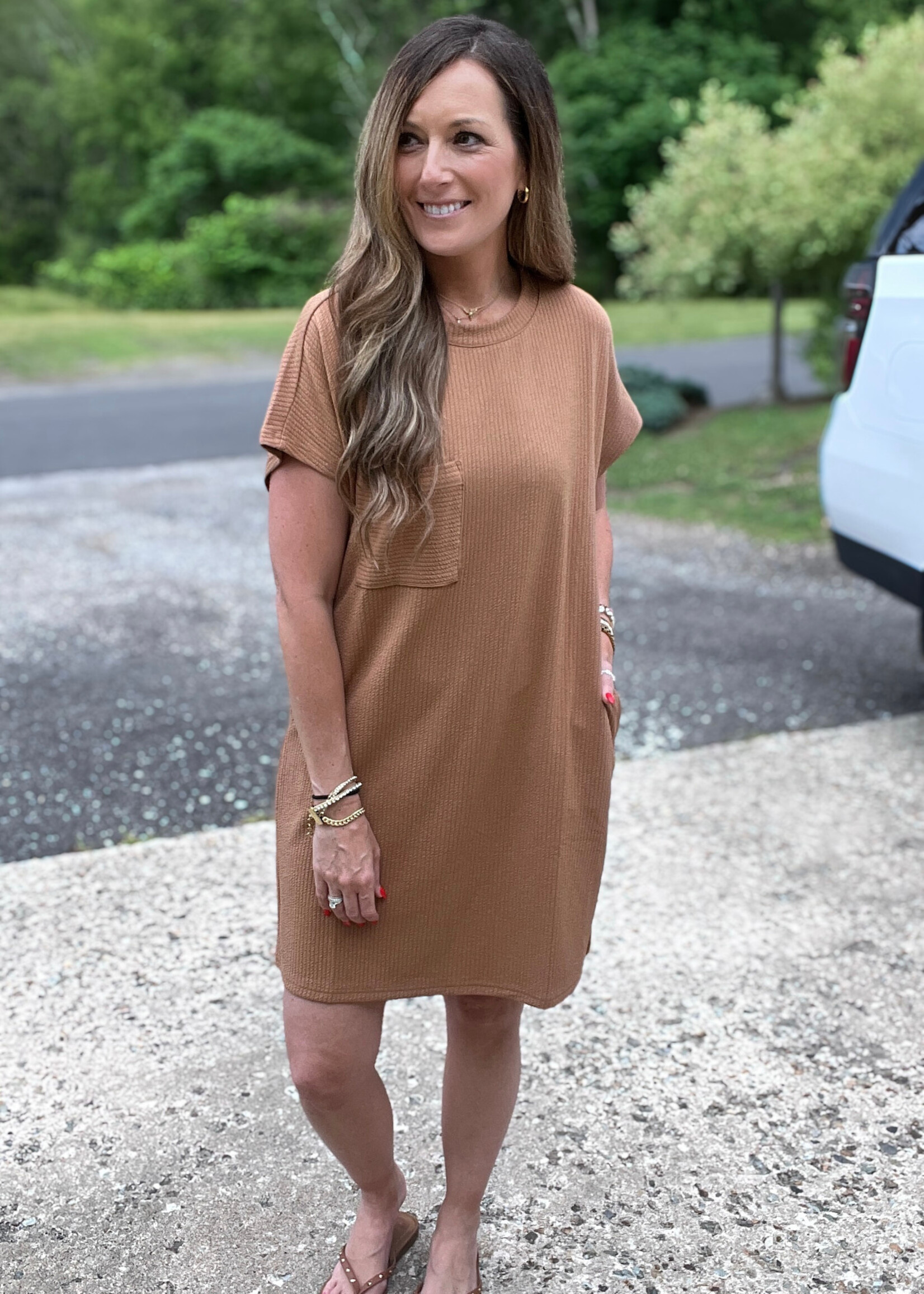 Corbin Ribbed T-Shirt Dress