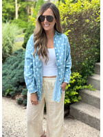 Polka Dot Chambray Jacket