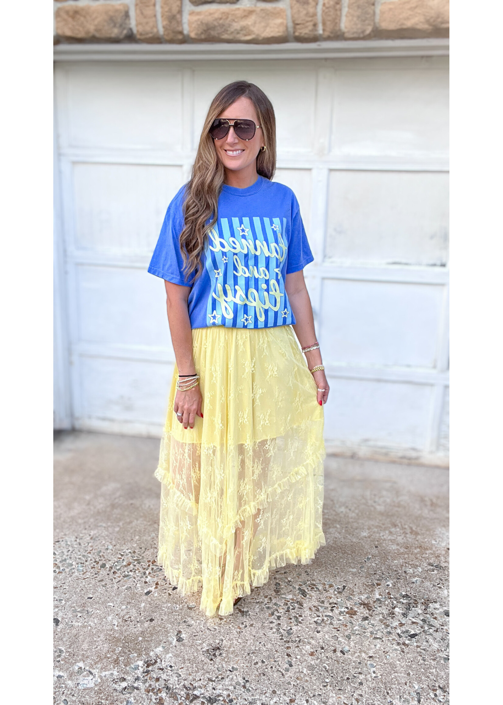 Lemonade Lace Maxi Skirt
