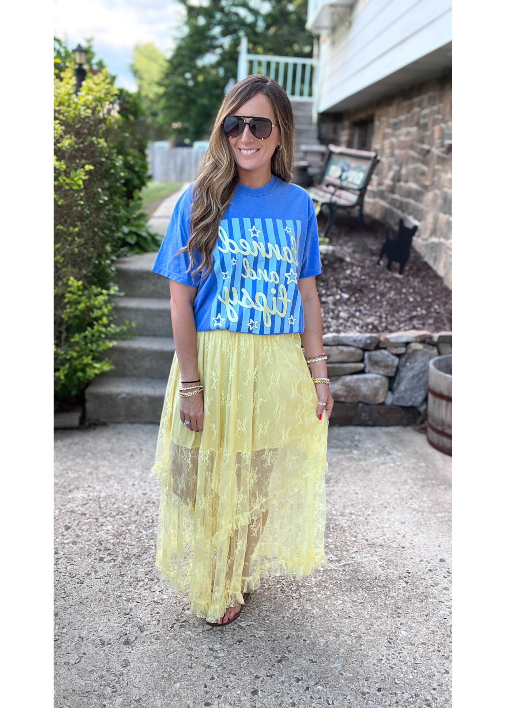 Lemonade Lace Maxi Skirt
