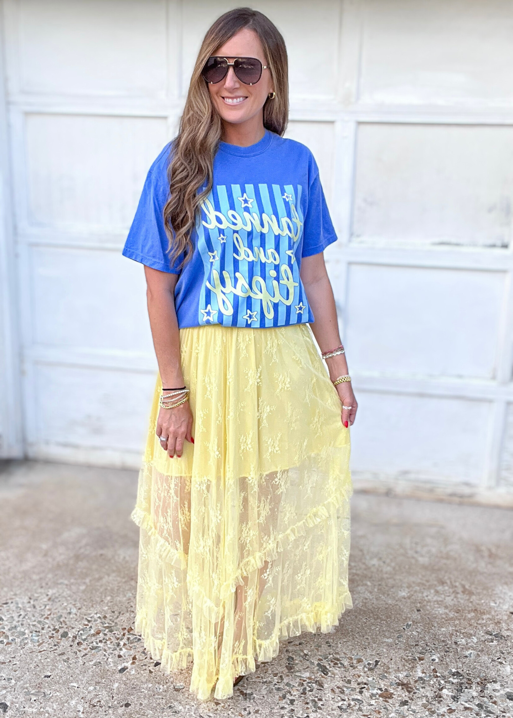 Lemonade Lace Maxi Skirt