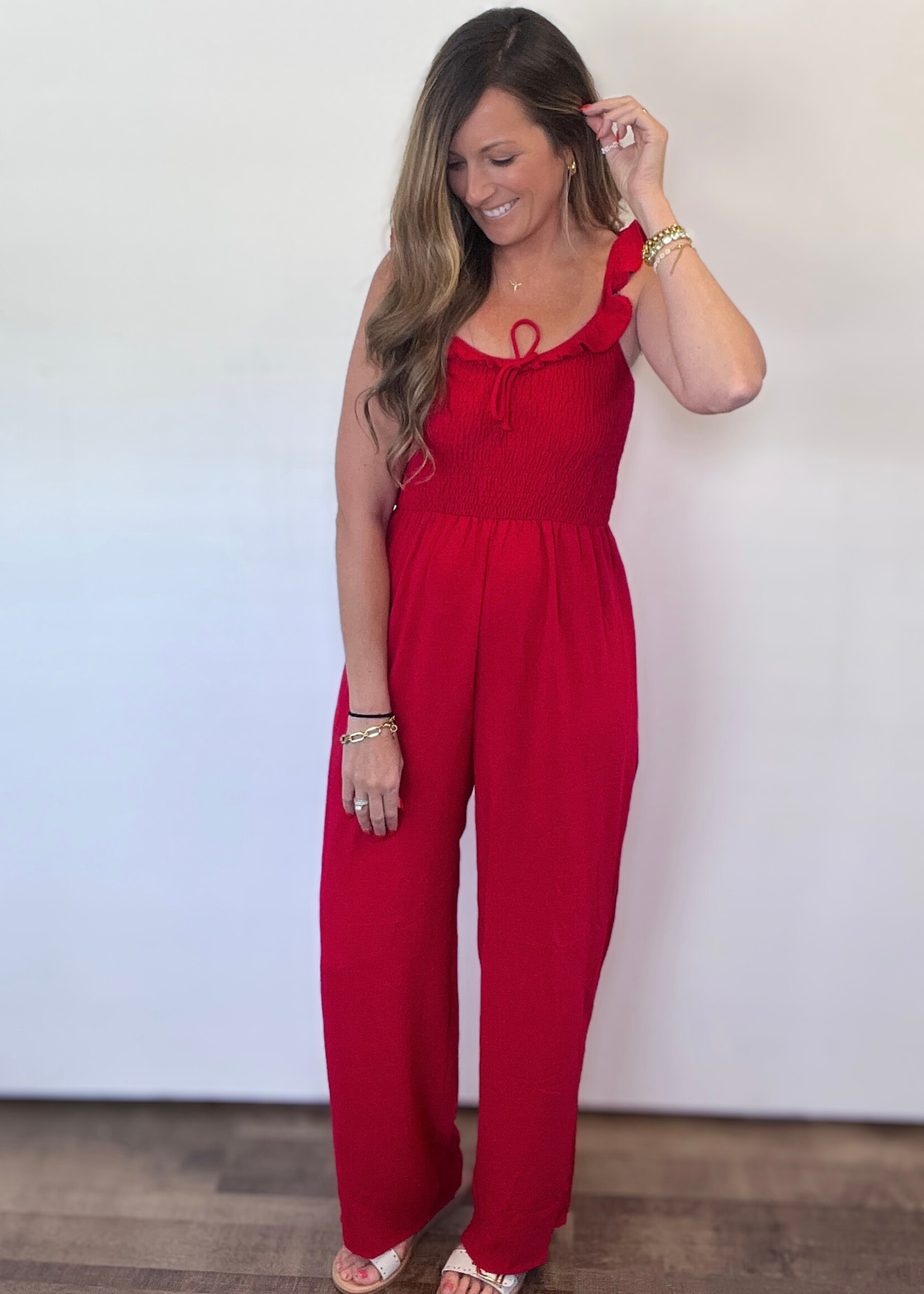 Red Hot Riviera Jumpsuit