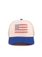 Floral Star American Flag Hat