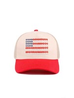 Floral Star American Flag Hat