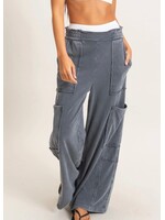 Zola Mineral Wide Leg Cargo Pants