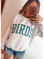 BIRDS Polka Dot Mockneck