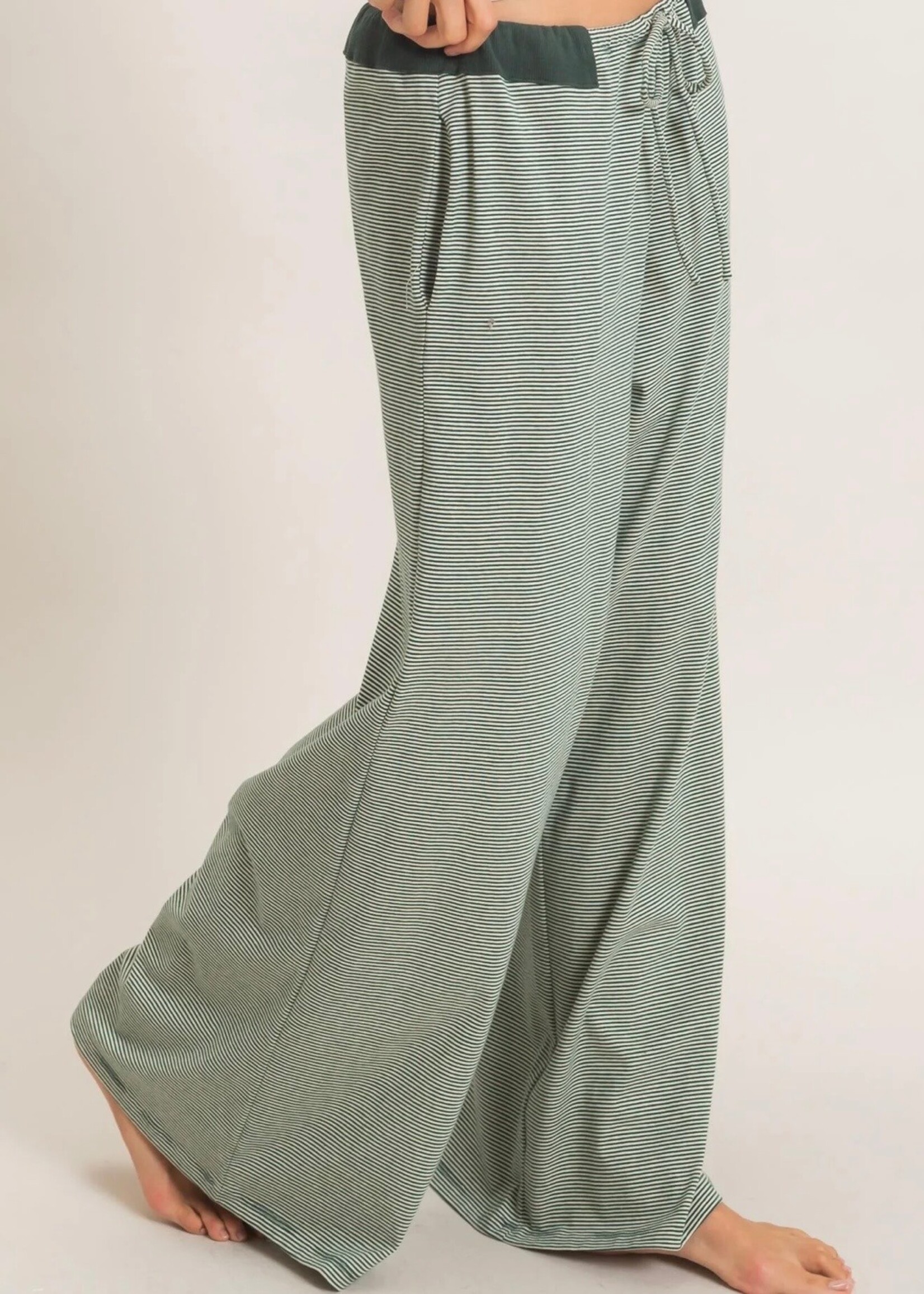 Slow Mornings Striped Pants