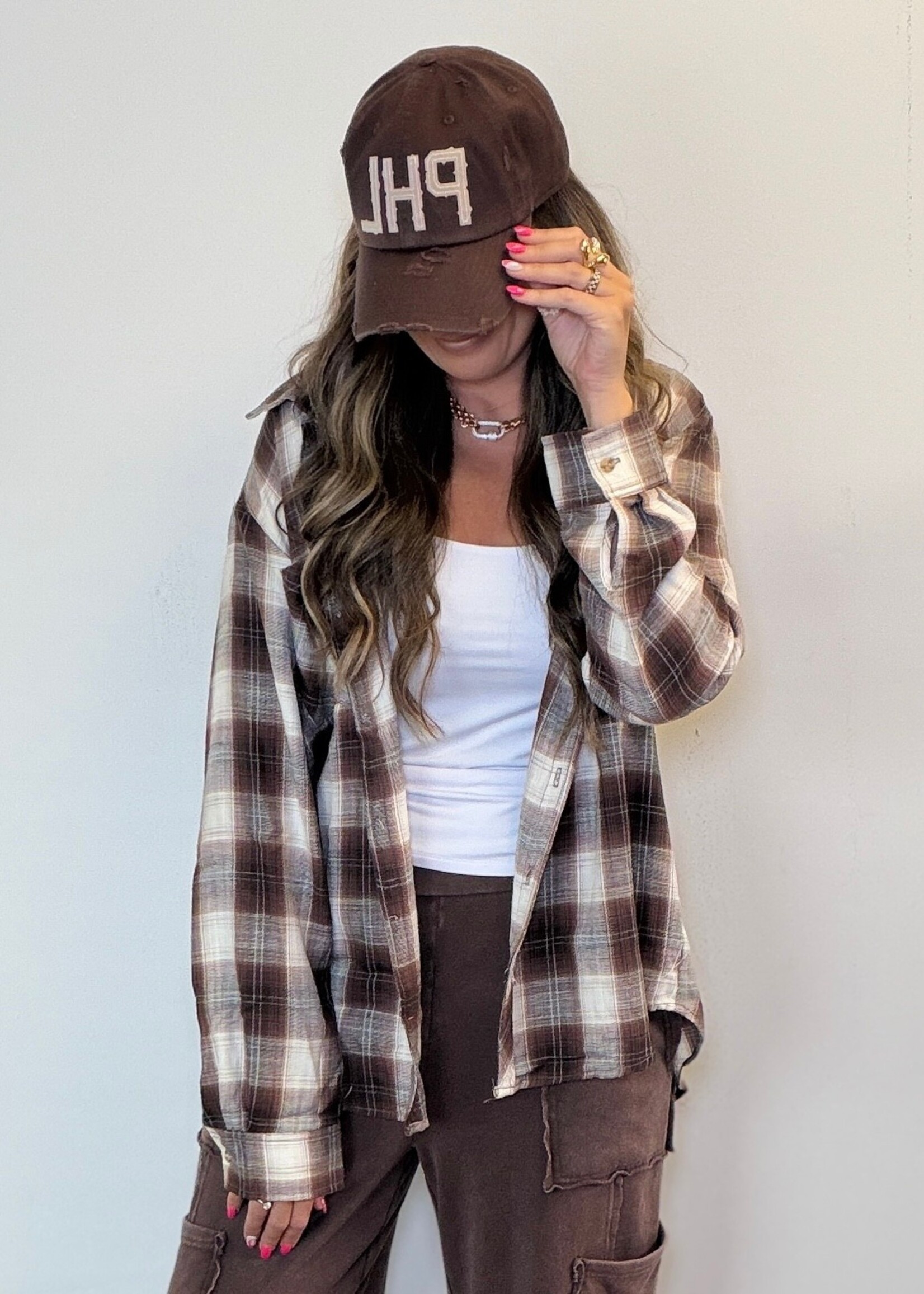 Cozy Coffee Plaid Shirt