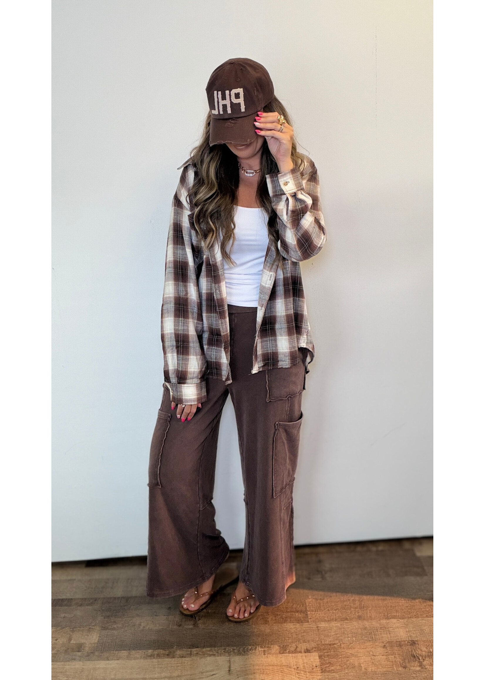 Cozy Coffee Plaid Shirt