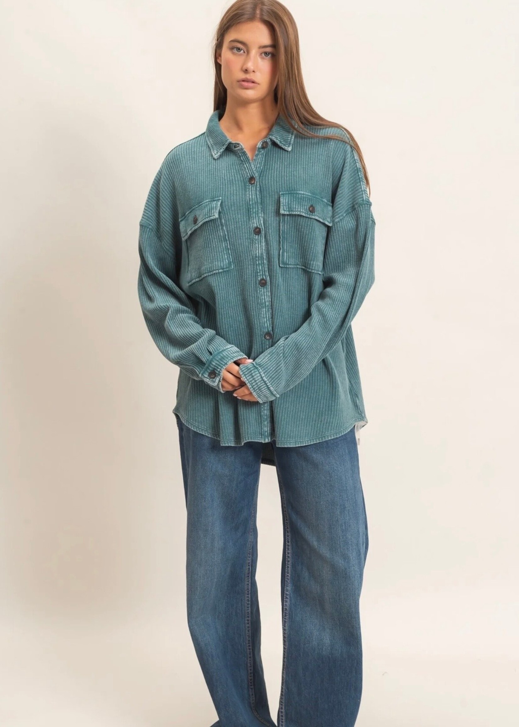 Wesley Waffle Knit Shacket