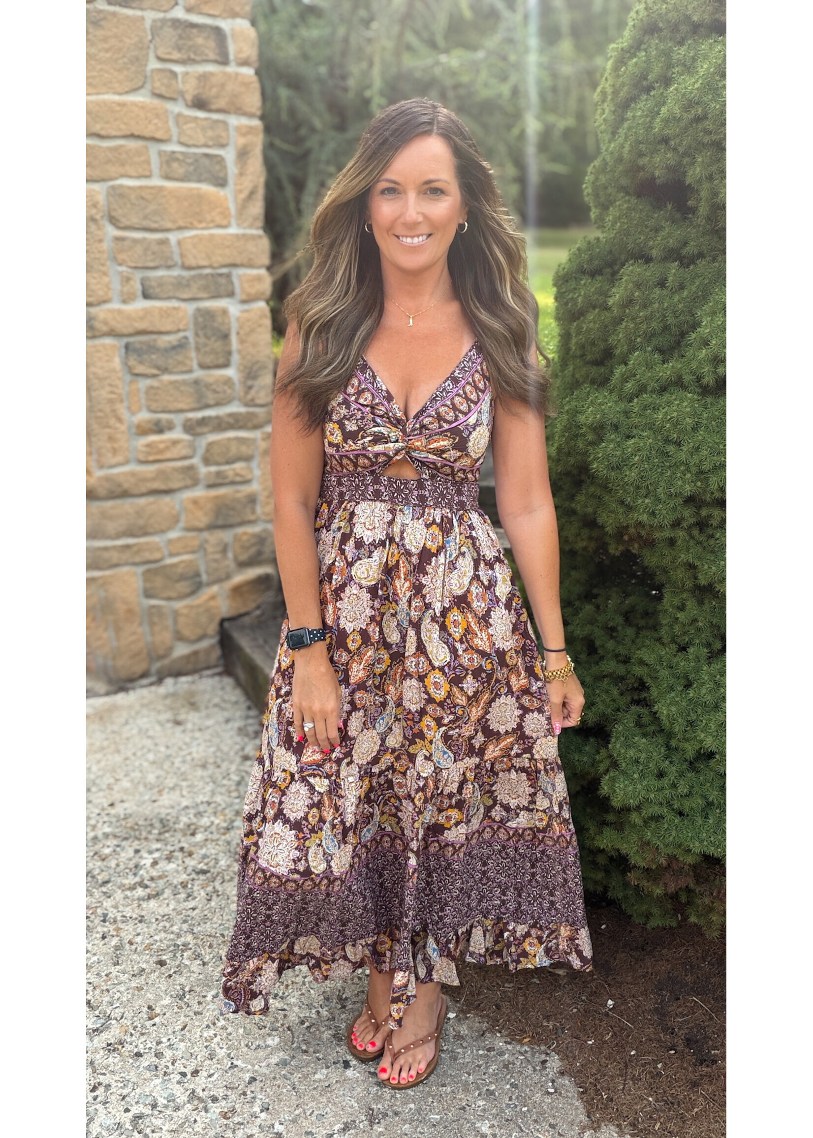 Sienna Skies Cut Out Maxi Dress