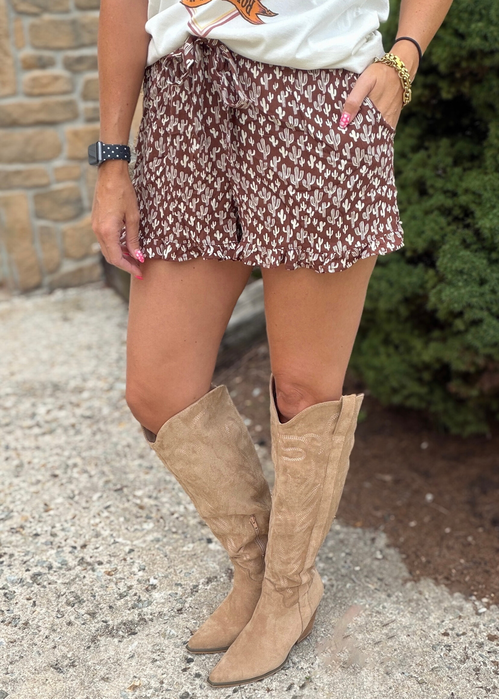 Desert Darling Cactus Shorts