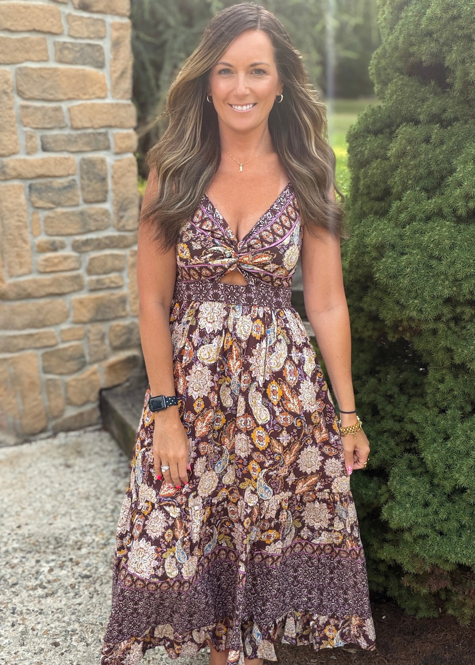 Sienna Skies Cut Out Maxi Dress