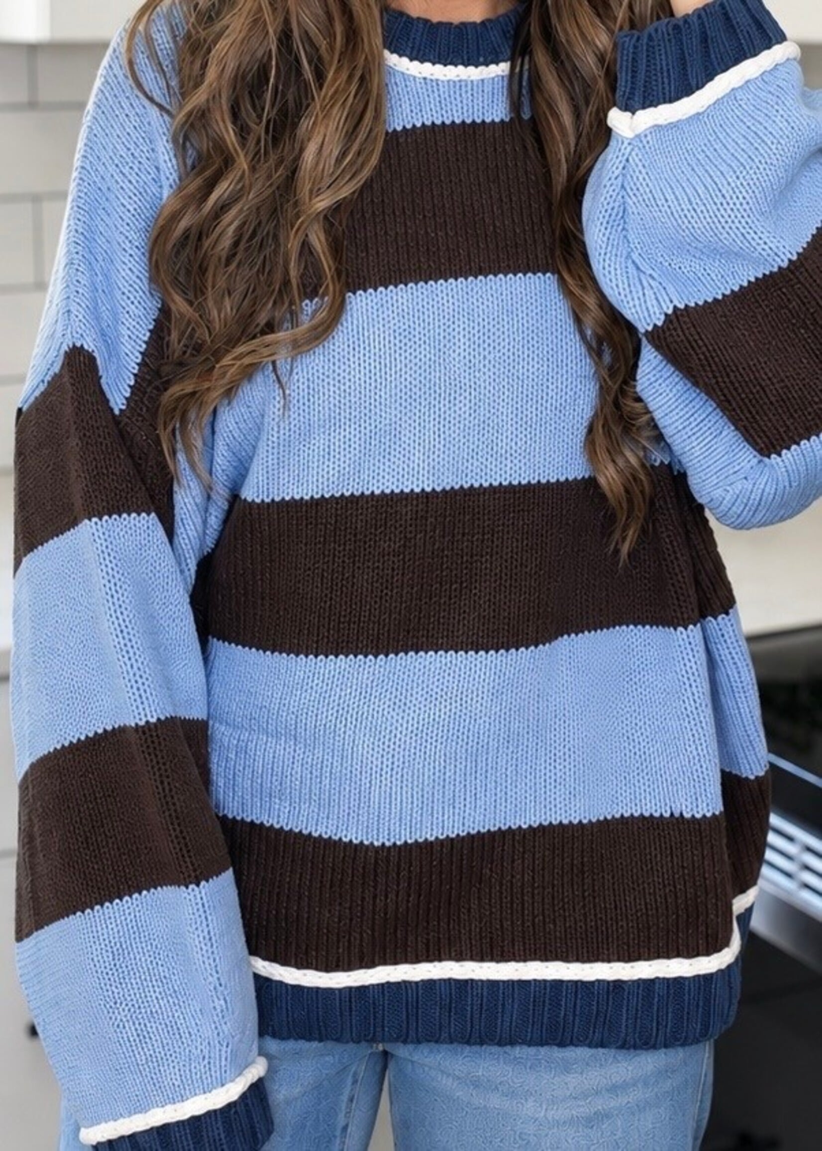 Cozy Horizons Striped Sweater