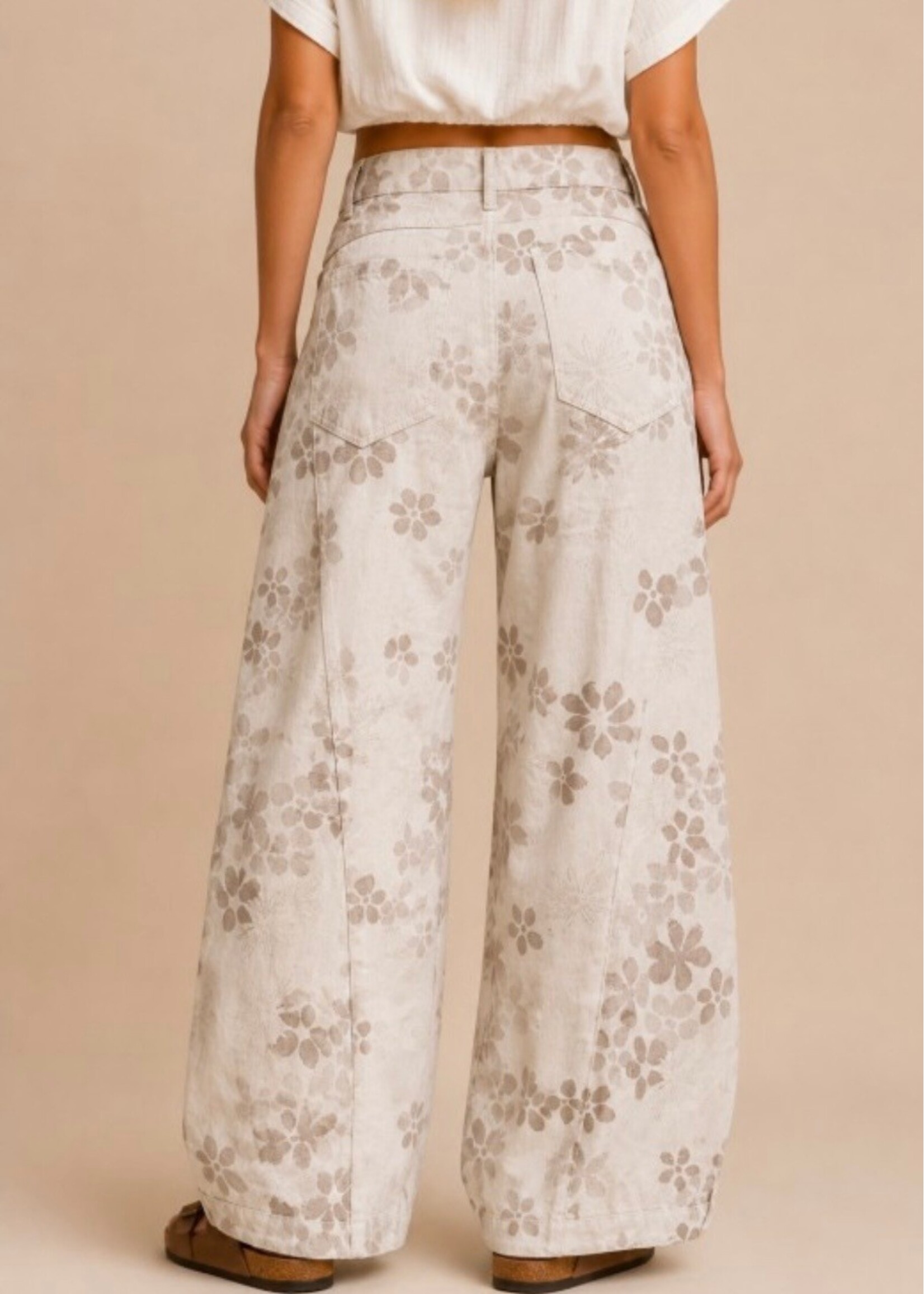 Wildflower Whisper Barrel Jeans
