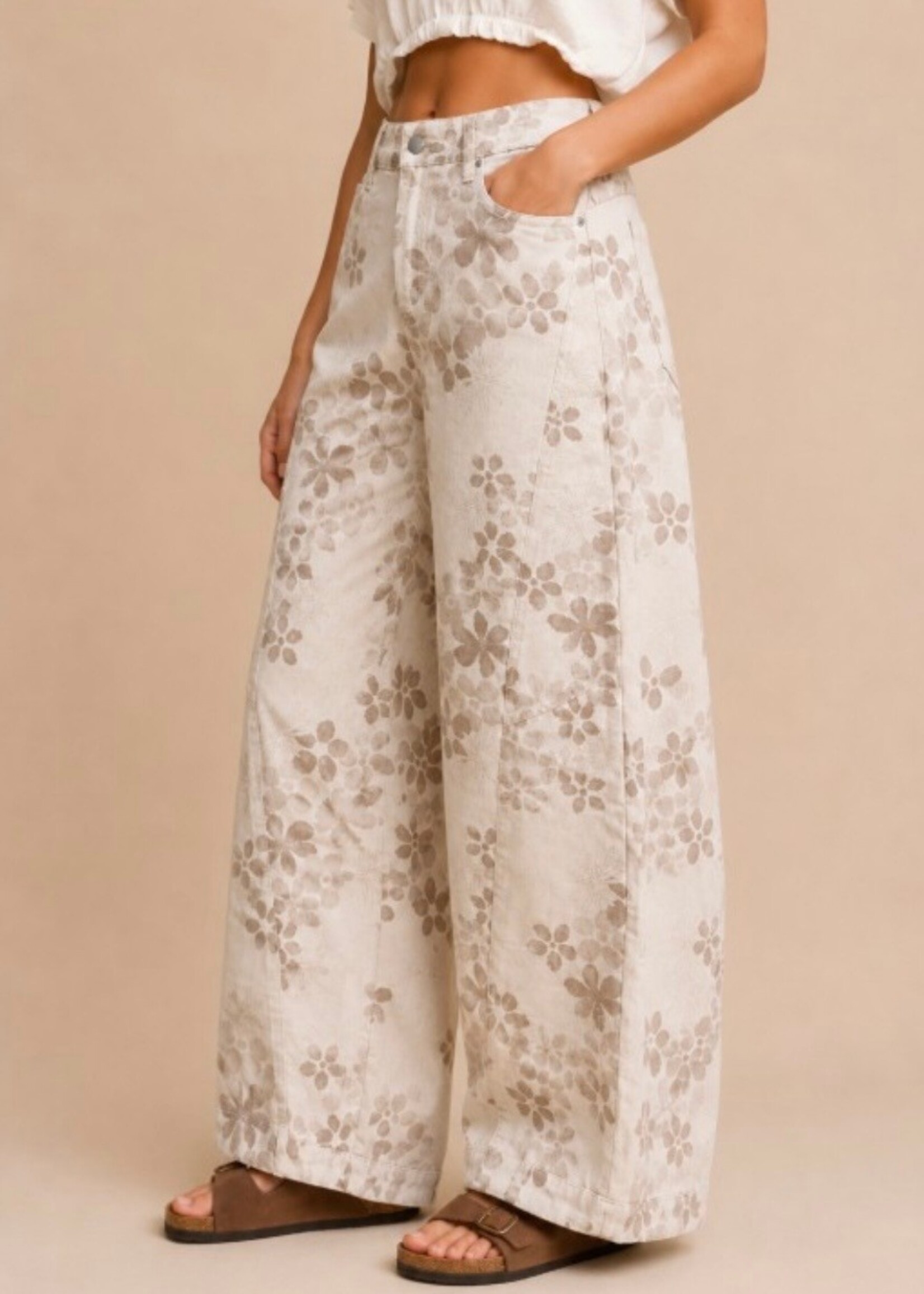 Wildflower Whisper Barrel Jeans