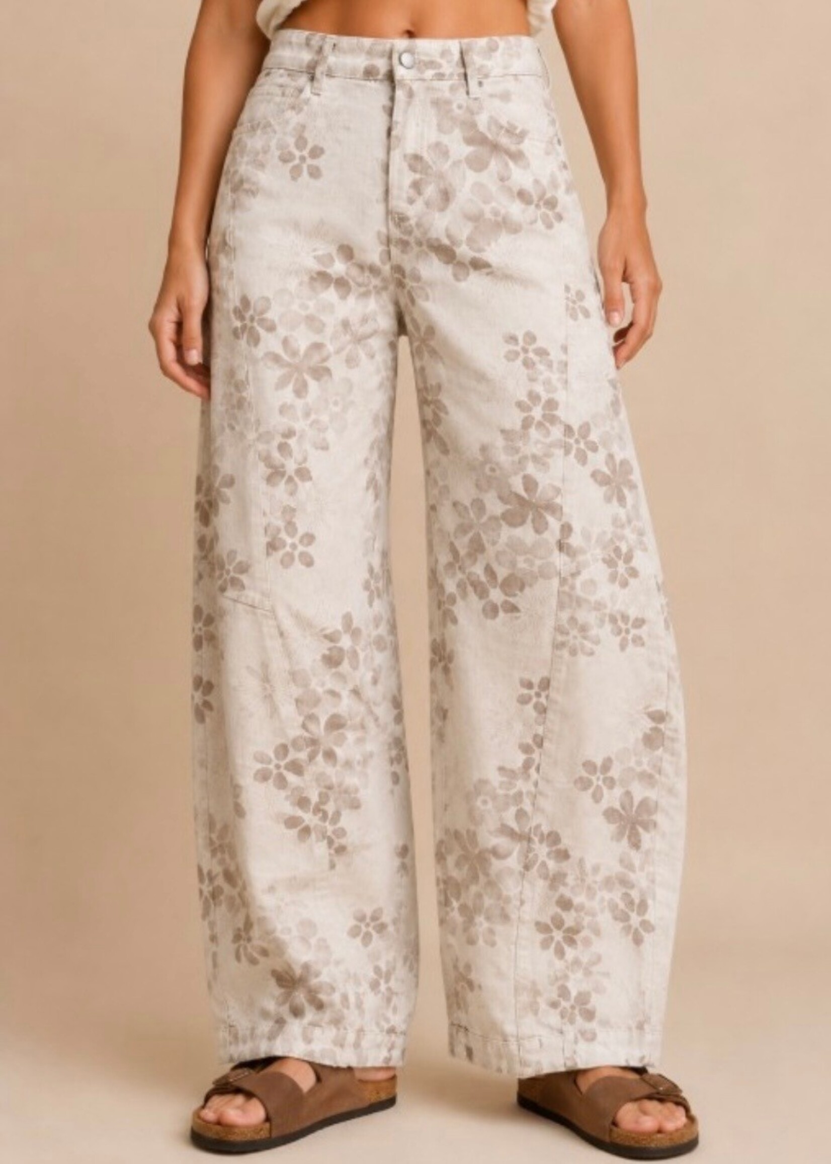 Wildflower Whisper Barrel Jeans