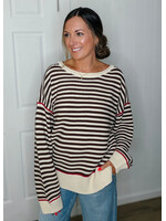 Chasing Autumn Striped Sweater