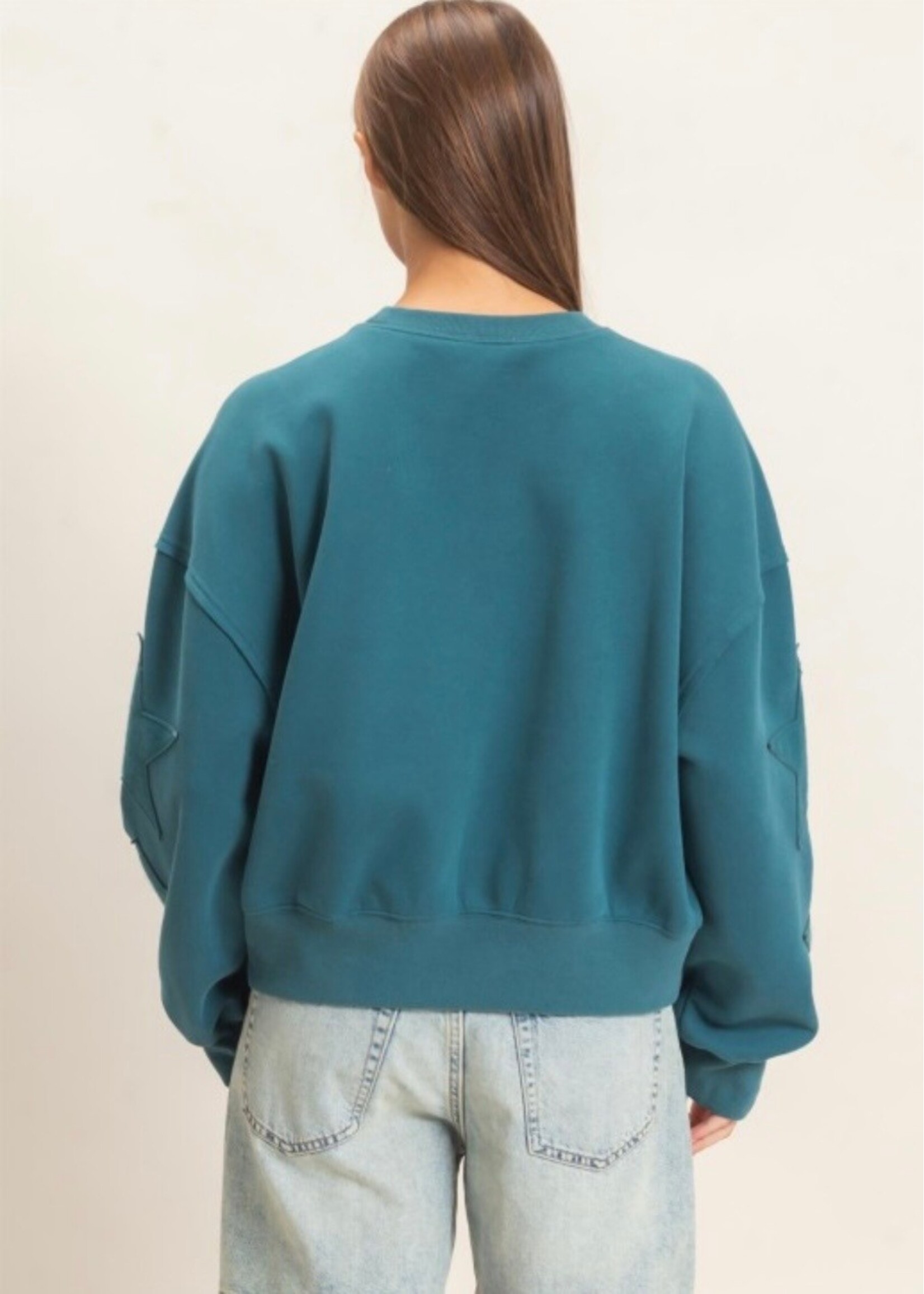 Savina Star Patch Sweatshirt