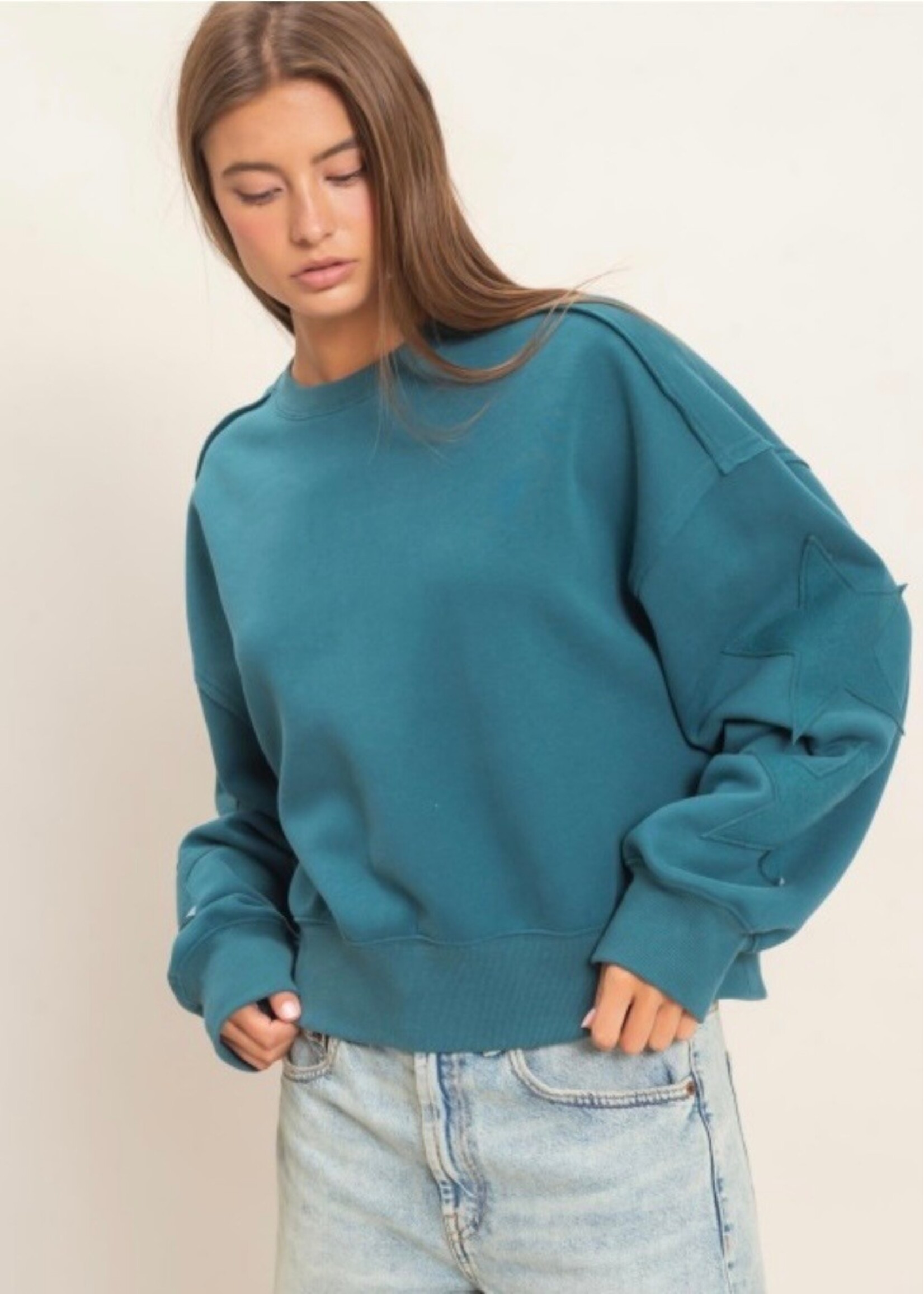 Savina Star Patch Sweatshirt