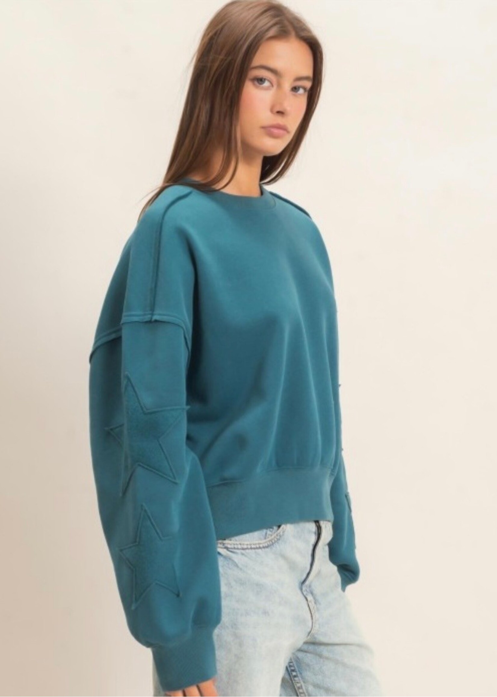 Savina Star Patch Sweatshirt