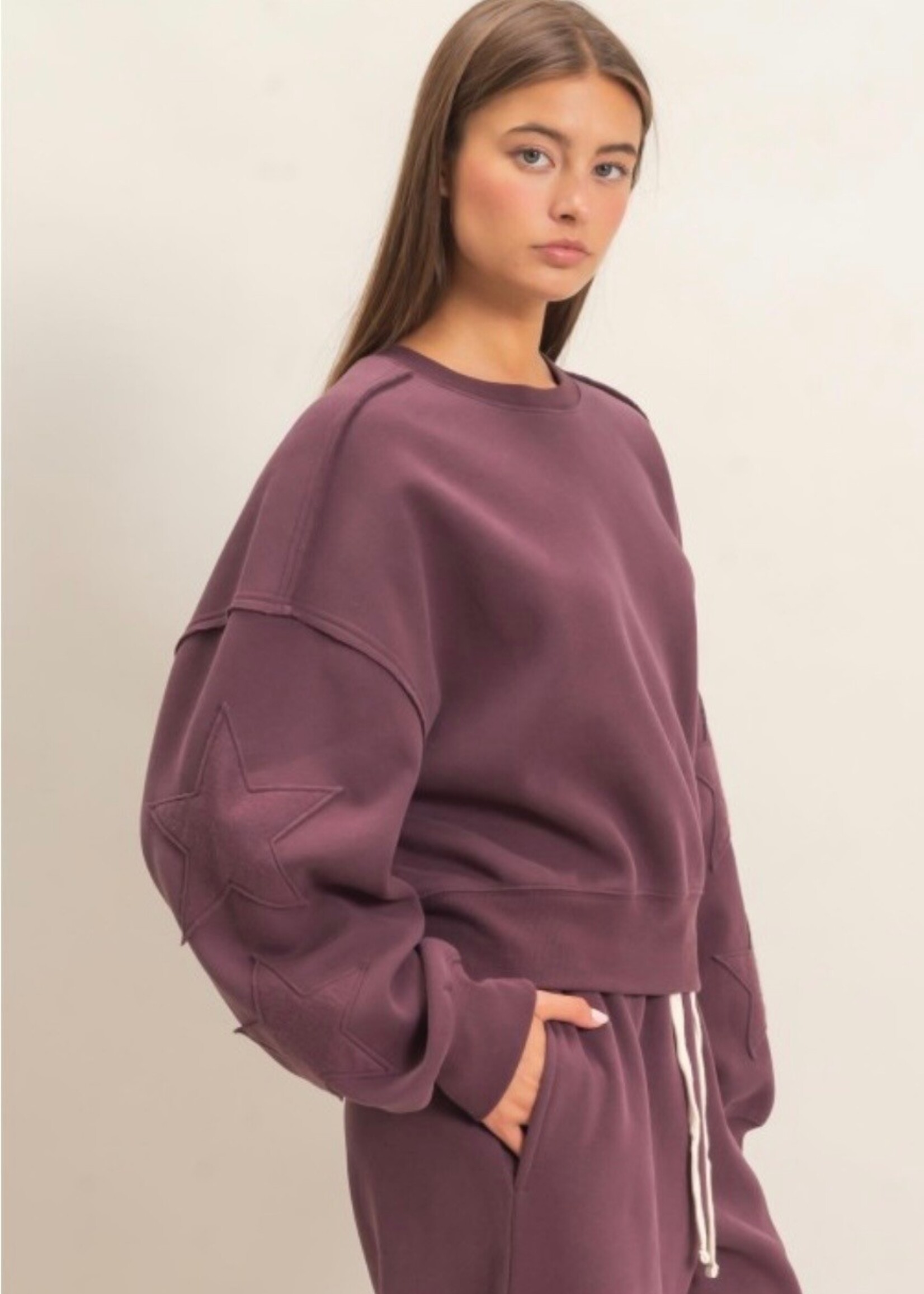 Savina Star Patch Sweatshirt