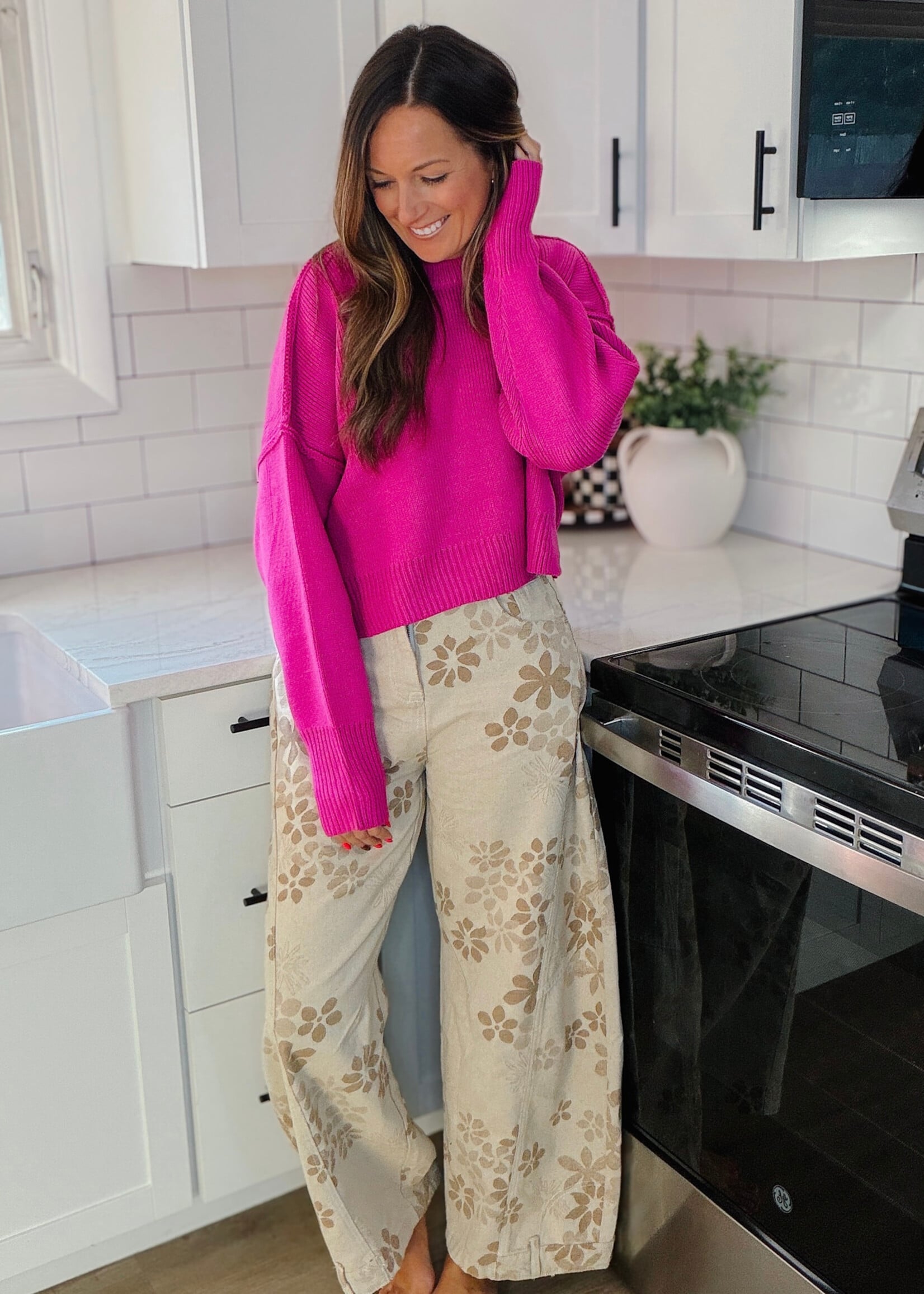 Berry Bomb Ribbed Sweater