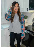 Falling For Plaid Top