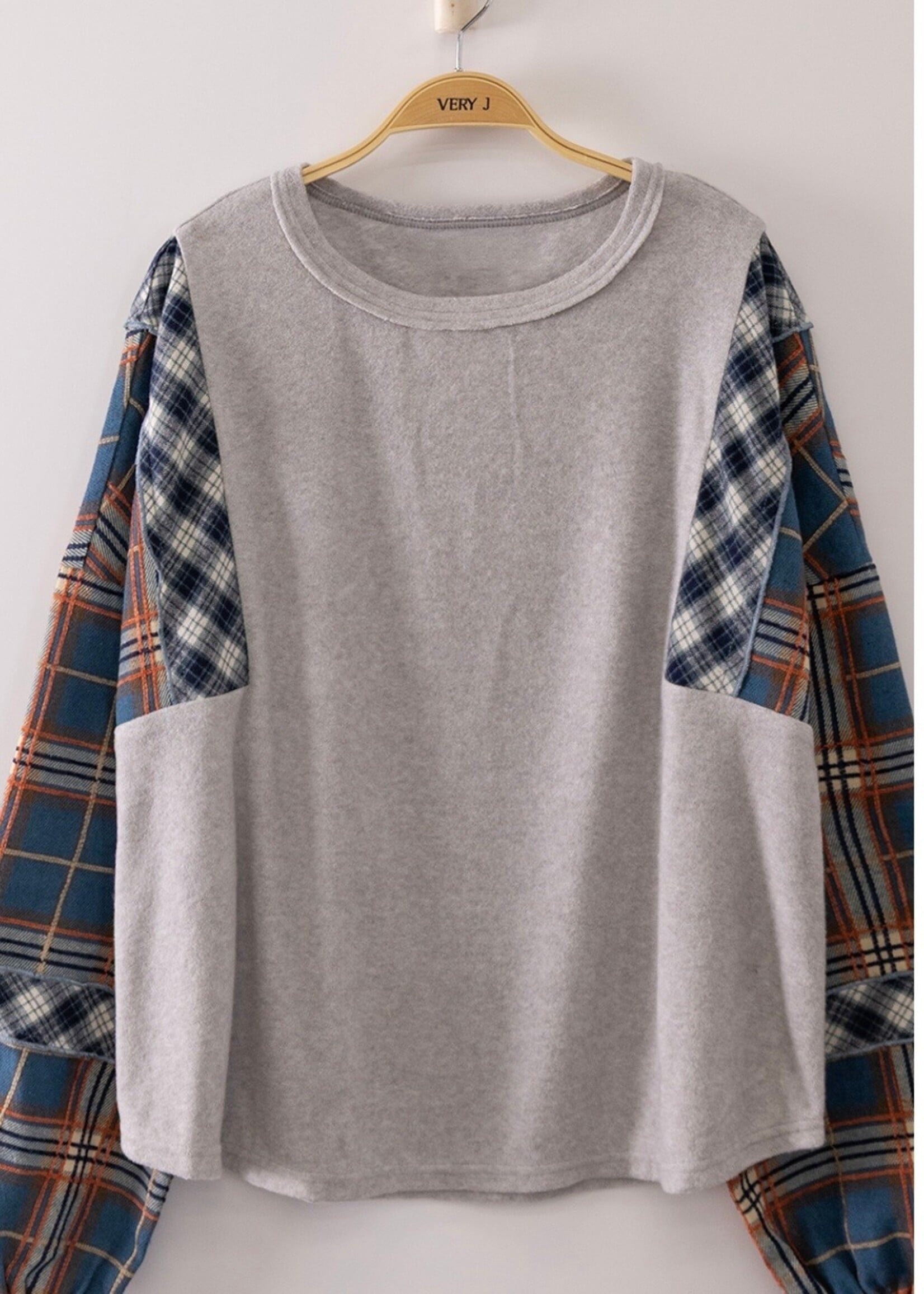 Falling For Plaid Top