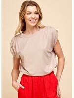 Rory Basic Elastic Shoulder Top
