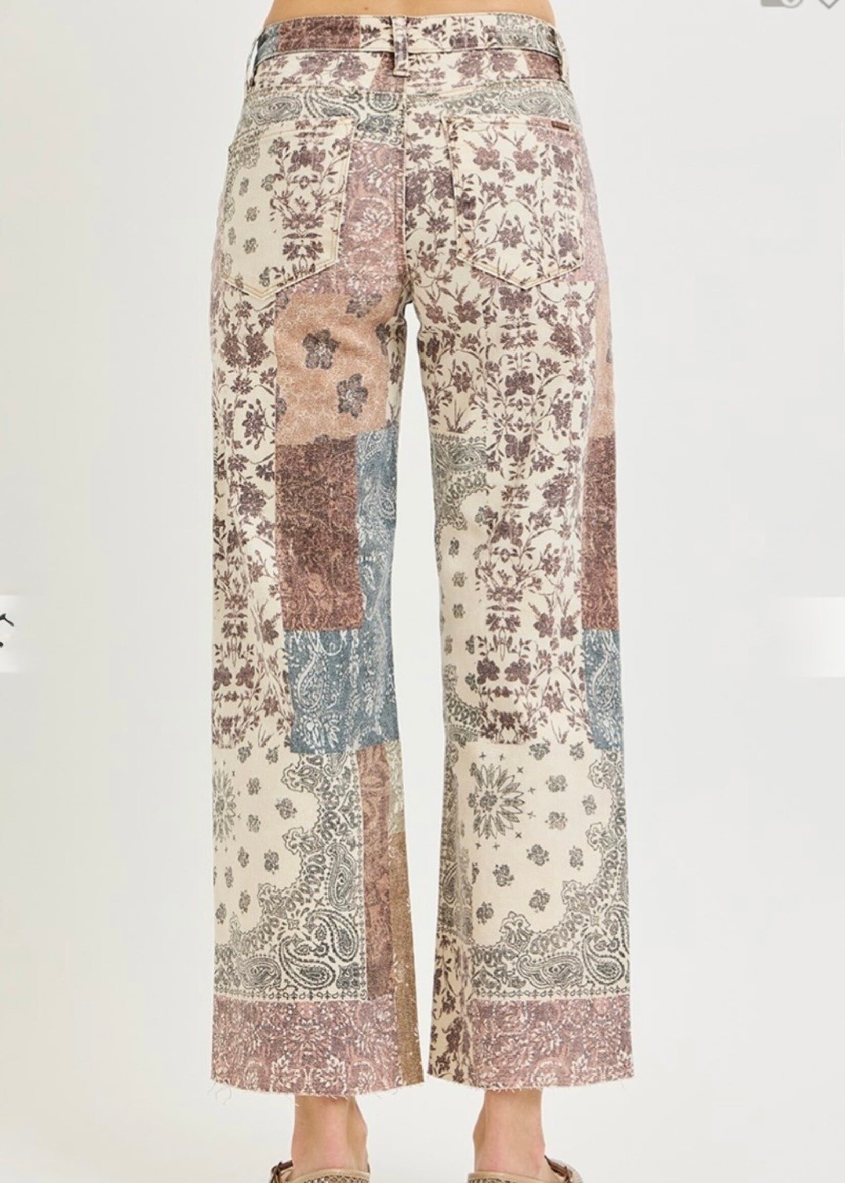 Risen Wanderlust Patchwork Jeans