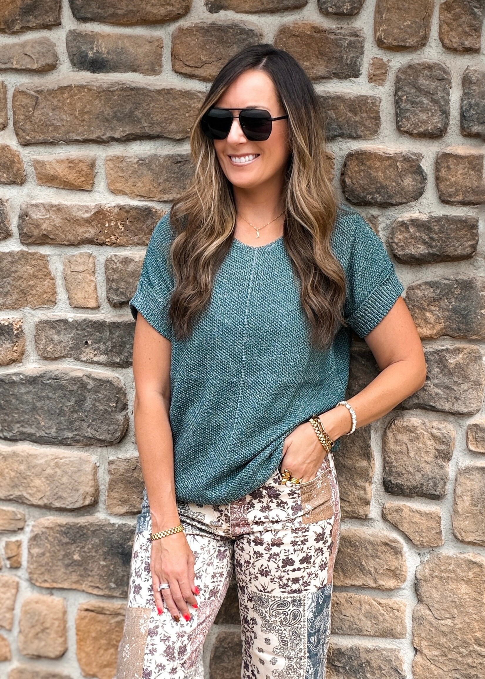 Ashlee Short Sleeve Sweater