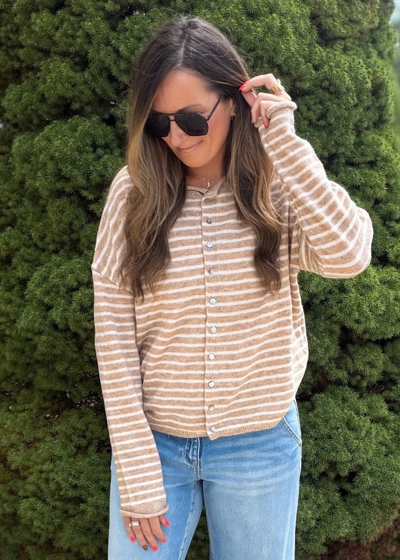 Symona Striped Cardigan