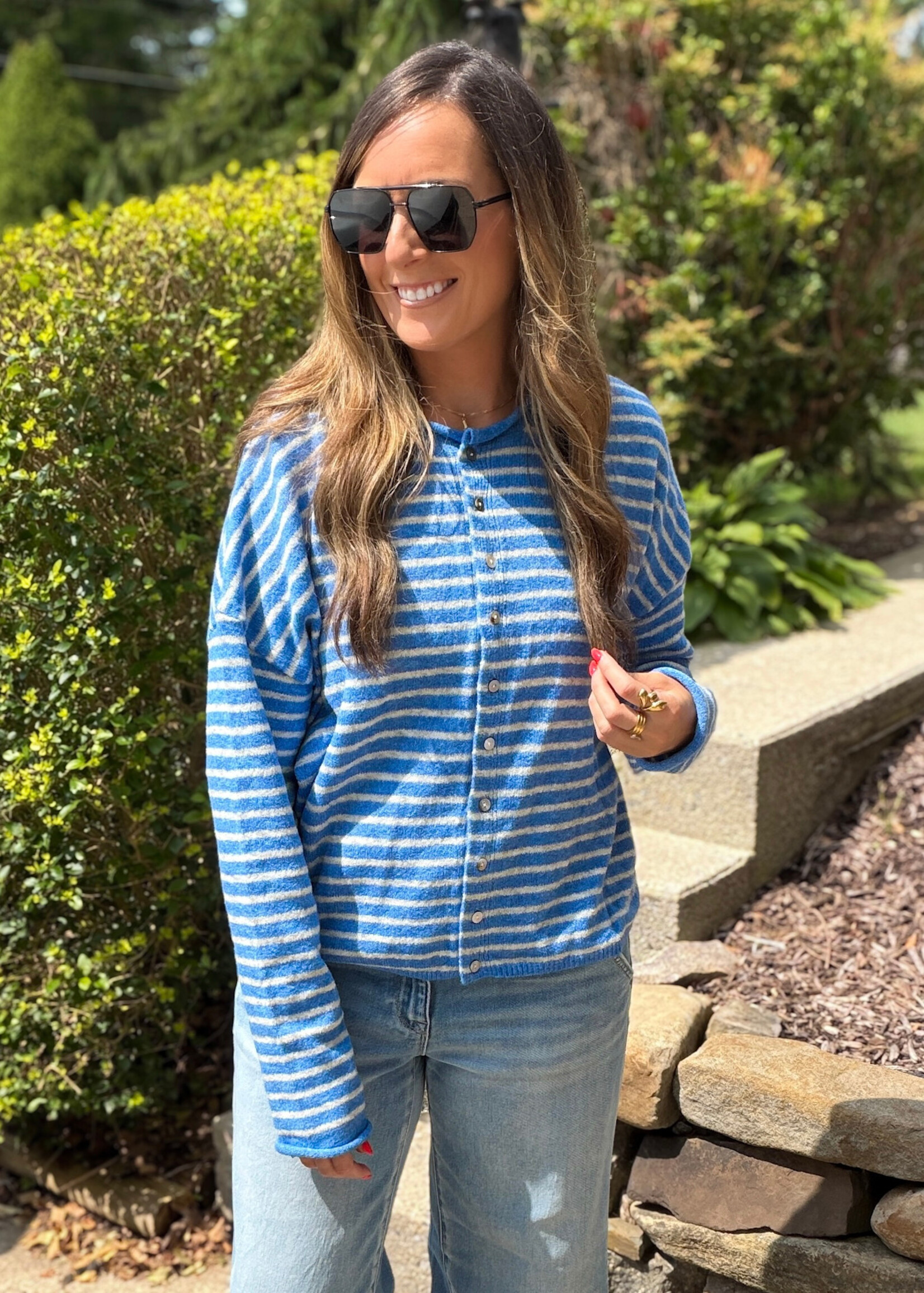 Symona Striped Cardigan