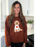 Doodle Dog Pumpkin Sweater