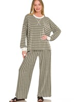 Rayna Ribbed Striped Set