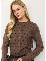 Mocha Dot Cardigan