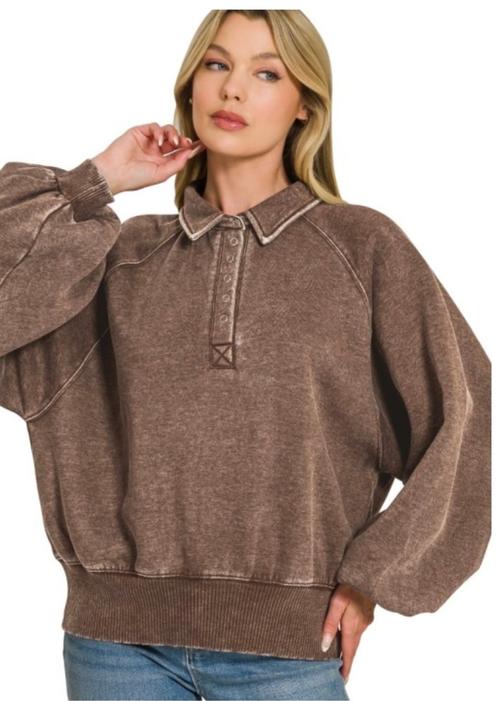 Kye Acid Wash Pullover