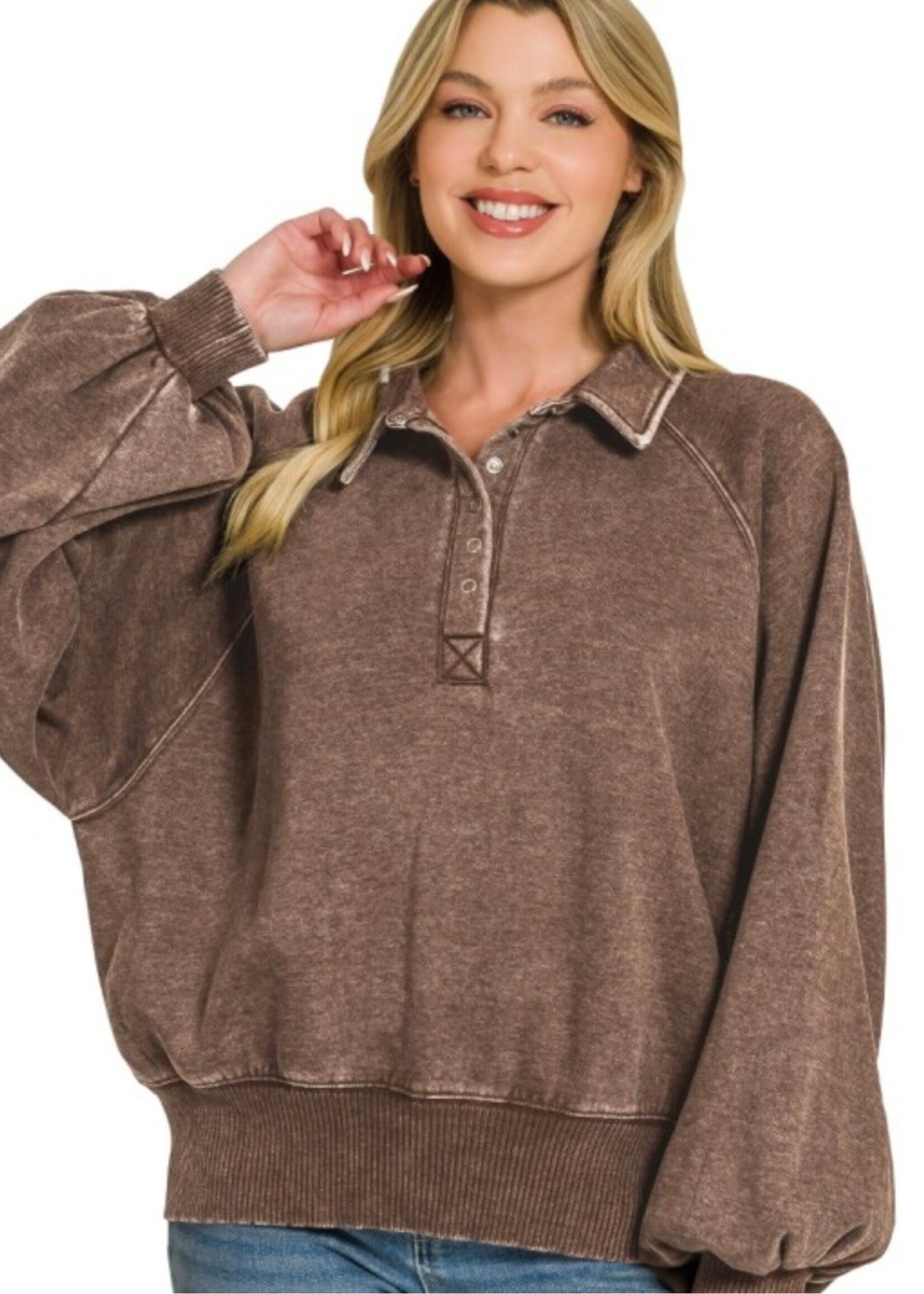 Kye Acid Wash Pullover