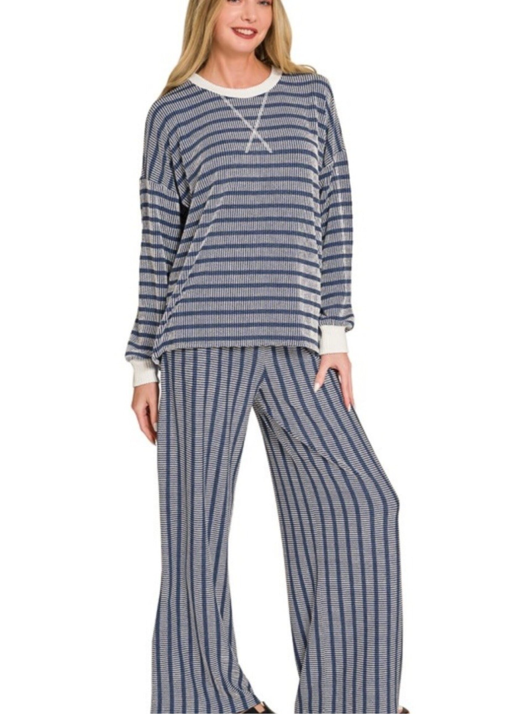 Rayna Ribbed Striped Set