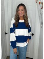 Cozy Contrast Striped Top