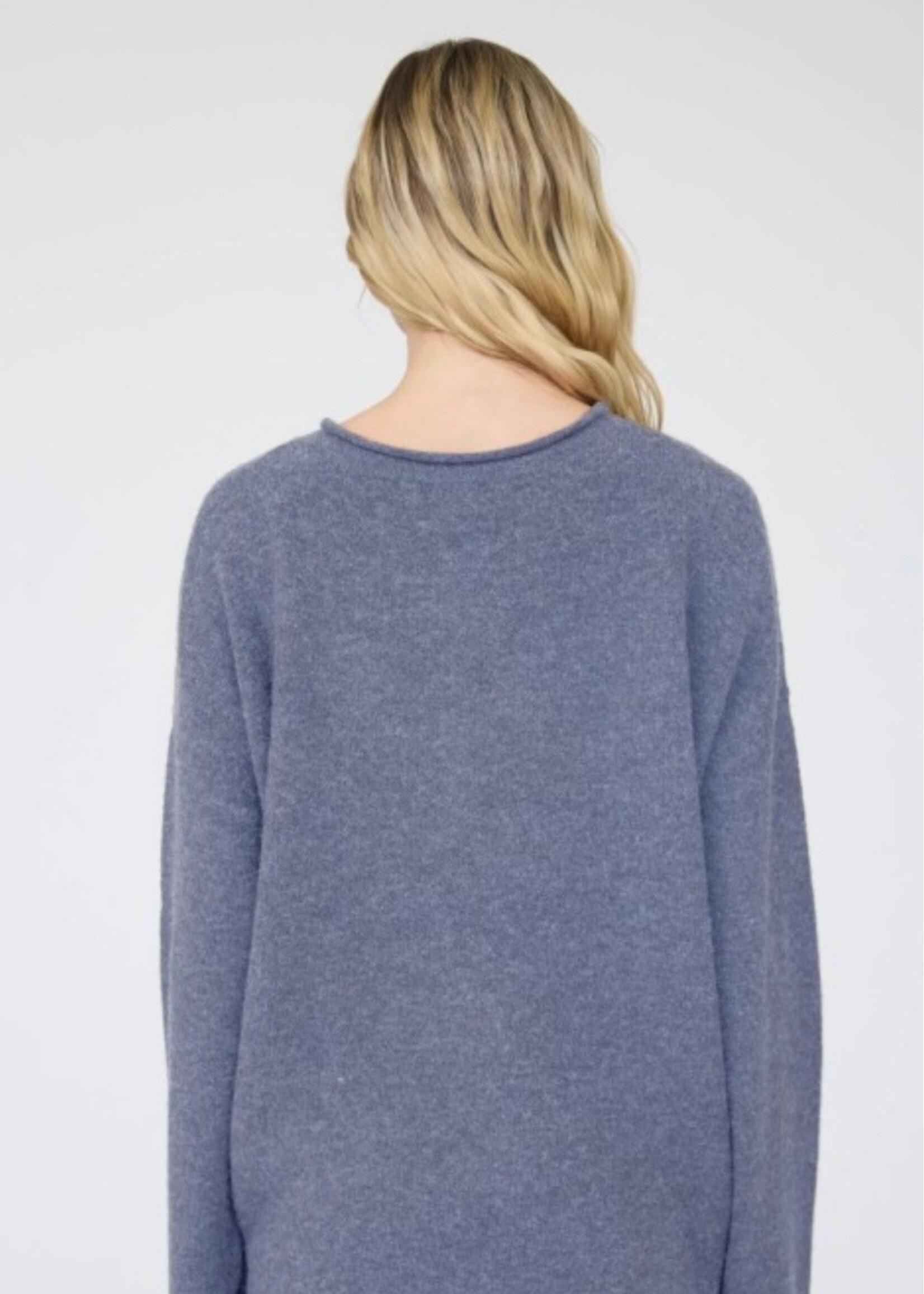 Drew Rolled Edge Henley Sweater