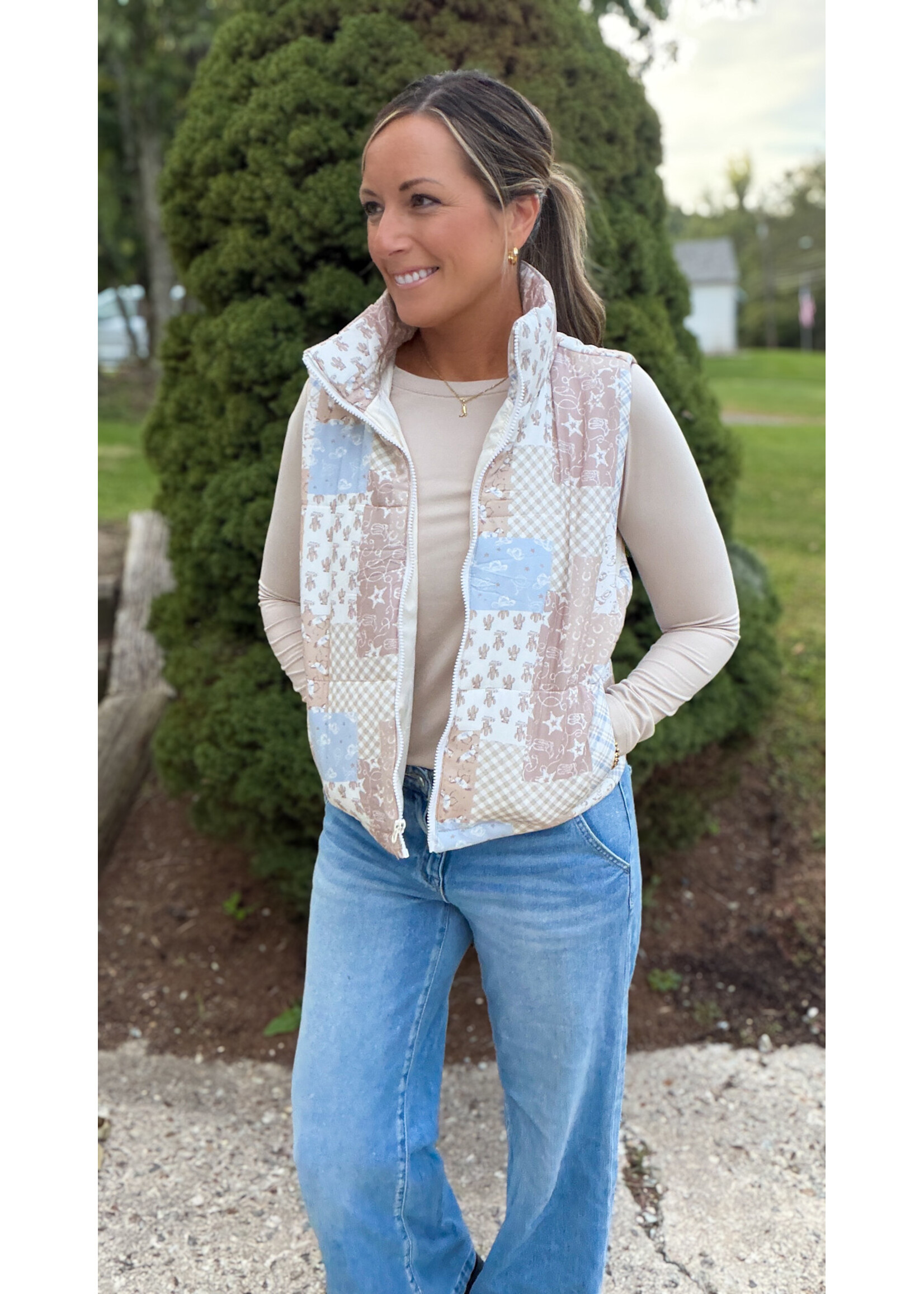 Western Wishes Quilted Vest